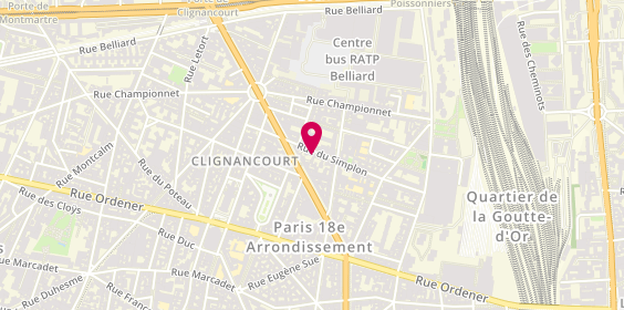 Plan de RICHARD Jean-Luc, 41 Rue du Simplon, 75018 Paris