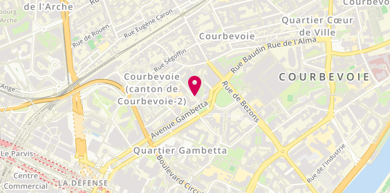 Plan de HELLOT Dominique, 4 Rue Kléber, 92400 Courbevoie