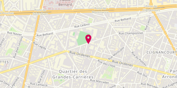 Plan de CHARUEL Eric, 165 Rue Championnet, 75018 Paris