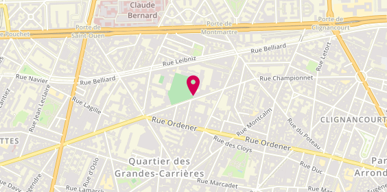 Plan de DUBARRY Laura, 160 Rue Championnet, 75018 Paris