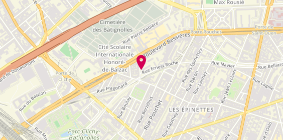 Plan de GUGLIERMINA Colette, 2 Rue du Dr Paul Brousse, 75017 Paris