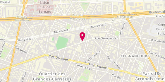 Plan de COHEN Cyril, 126 Rue Championnet, 75018 Paris