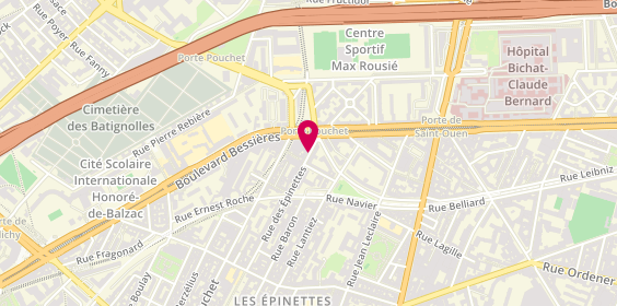 Plan de FRAULAUD Thibaut, 59 Rue des Epinettes, 75017 Paris
