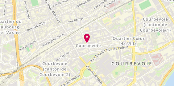 Plan de DECHARTRE Philippe, 12 Rue Adam Ledoux, 92400 Courbevoie