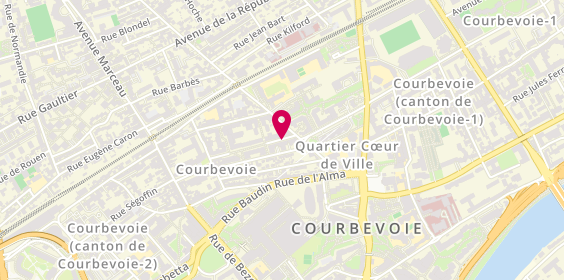 Plan de DUBUC Gabriel, 16 Rue Pierre Lhomme, 92400 Courbevoie
