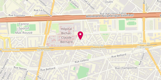 Plan de BOUSSIER Clément, 7 Rue Henri Brisson, 75018 Paris