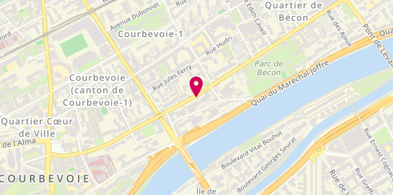 Plan de FOURNIER-BIDOZ Louise, 104 Bis Boulevard Saint Denis, 92400 Courbevoie