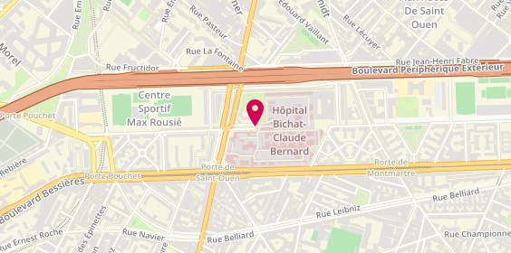 Plan de MORENO Clemente Maria, 46 Rue Henri Huchard, 75018 Paris