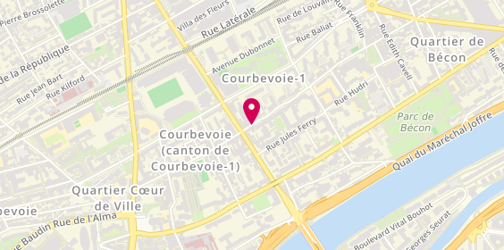 Plan de LALO Jean Baptiste, 6 Rue Armand Silvestre, 92400 Courbevoie