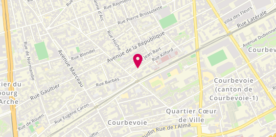 Plan de LEGRAND Olivier, 9 Rue Kilford, 92400 Courbevoie