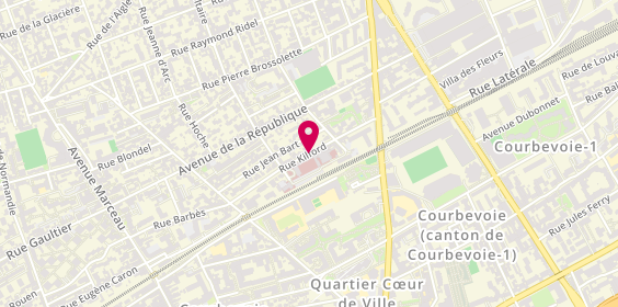 Plan de EL DIRINI Solène, 30 Rue Kilford, 92400 Courbevoie