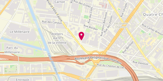 Plan de TROUVE Benoît, 2 Rue des Cites, 93300 Aubervilliers