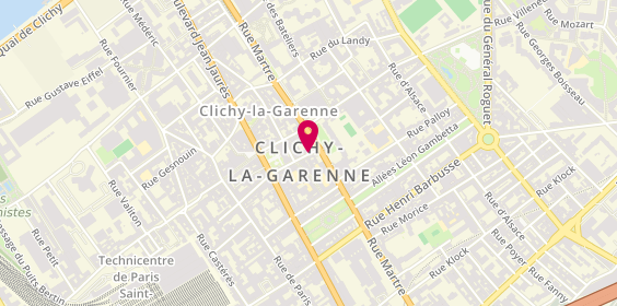 Plan de PONVIANNE Gaëlle, 28 Rue Charles et René Auffray, 92110 Clichy