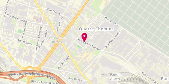 Plan de LAURENT Maxime, 9 Rue Cartier Bresson, 93500 Pantin