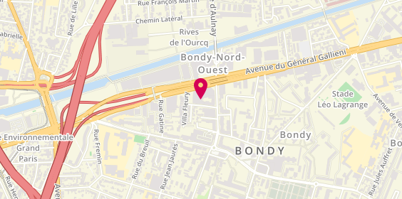 Plan de BOUMIA Fouad, 12 Rue Auguste Polissard, 93140 Bondy