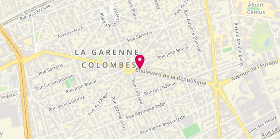 Plan de LANDOULSI Farès, 50 Boulevard de la République, 92250 La Garenne-Colombes
