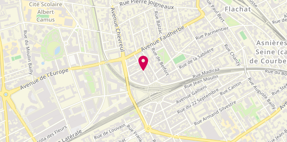 Plan de SERER RAMOS FABIENNE, 12 Rue du Tintoret, 92600 Asnières-sur-Seine