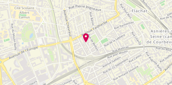 Plan de DUBOIS DE MONTREYNAUD Adrien, 14 Rue de Strasbourg, 92600 Asnières-sur-Seine