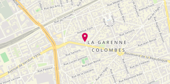 Plan de DEHANDSCHOEWERCKER Corene, 25 Avenue Joffre, 92250 La Garenne-Colombes