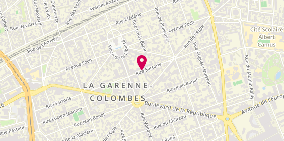 Plan de RAVEL Christophe, 42 Rue Sartoris, 92250 La Garenne-Colombes