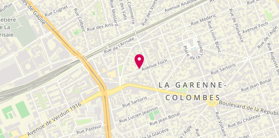 Plan de COSNEAU Floriane, 86 Avenue Foch, 92250 La Garenne-Colombes