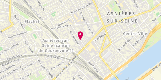 Plan de DEL DEGAN Jessica, 11 Rue Waldeck Rousseau, 92600 Asnières-sur-Seine
