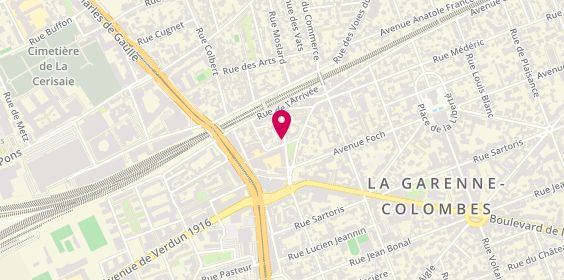 Plan de PLANCHE-LIGER Véronique, 14 Avenue Conté, 92250 La Garenne-Colombes