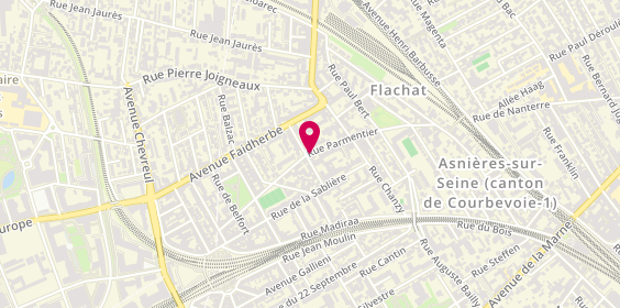 Plan de FREYSSINET ENJALBERT Béatrice, 41 Rue Parmentier, 92600 Asnières-sur-Seine