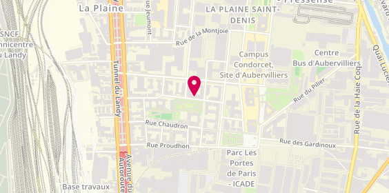 Plan de JEAN Sabrina, 17 Rue Saint Just, 93210 Saint-Denis