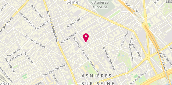 Plan de DAHAN Naomie, 34 Bis Rue du Reverend Pere Christian Gilbert, 92600 Asnières-sur-Seine