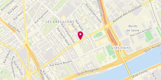 Plan de KONG Sylvain, 89 Avenue des Gresillons, 92230 Gennevilliers
