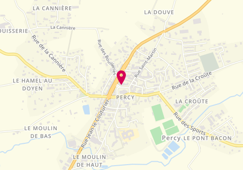 Plan de MARCHETEAU Pascal, 22 Bis Place du Cardinal Grente, 50410 Percy-en-Normandie