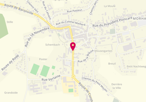 Plan de HOPP Jean Marc, 13 Rue du General Castelnau, 57340 Morhange