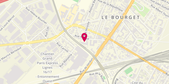 Plan de BLANCHARD Pauline, 7 Rue Rigaud, 93350 Le Bourget