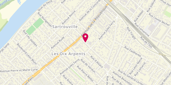 Plan de LASBAREILLES Laurent, 7 Rue de Strasbourg, 78500 Sartrouville