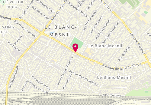 Plan de LEFEVRE Laurent, 66 Avenue de la Republique, 93150 Le Blanc-Mesnil