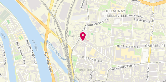 Plan de BERTHELOT Christine, 32 Rue des Moulins Gémeaux, 93200 Saint-Denis