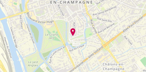 Plan de CELLIER Cassandre, 44 Rue Titon, 51000 Châlons-en-Champagne