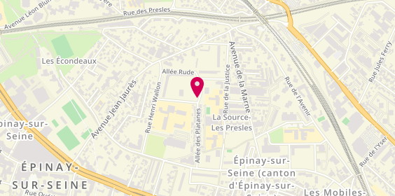 Plan de HADJAL Marine, 1 Allee Rodin, 93800 Épinay-sur-Seine