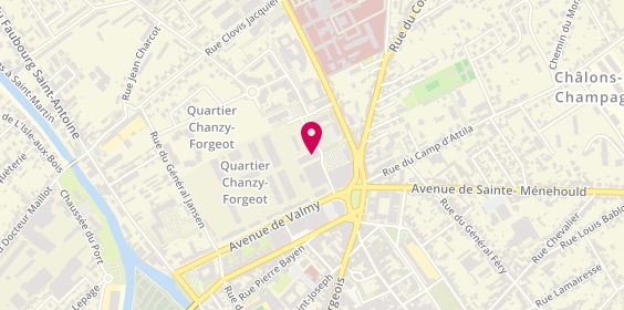 Plan de HUREAU Emeline, 9 Rue du General Edmond Buat, 51000 Châlons-en-Champagne