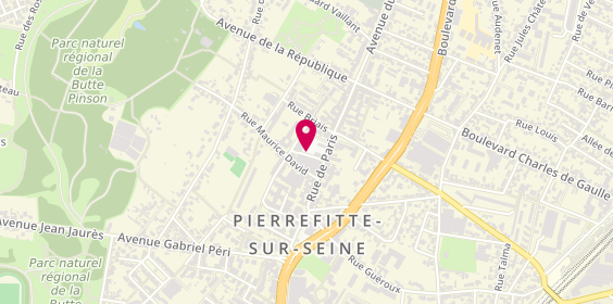 Plan de BLONDEL Isabelle, 5 Place Jean Jaurès, 93380 Pierrefitte-sur-Seine
