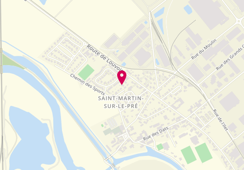 Plan de DUBOIS-ADNET Marine, 71 Route de Louvois, 51520 Saint-Martin-sur-le-Pré