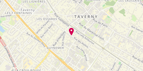 Plan de SERGENT Adeline, 14 Rue des Mallets, 95150 Taverny