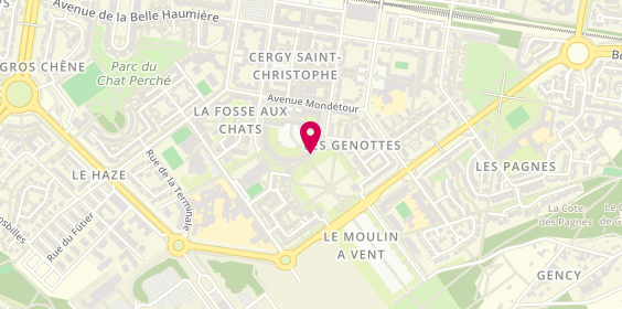Plan de MOREL MASSON Véronique, 9 Place des Colonnes, 95800 Cergy