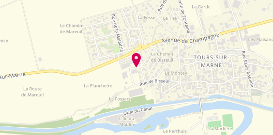 Plan de BONFIGLIOLI Corentin, 1 Rue des Bobines, 51150 Tours-sur-Marne