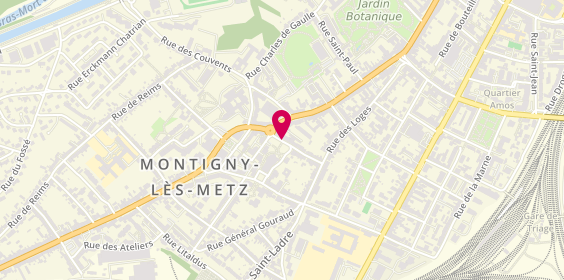 Plan de BUHLER Caroline, 4 Rue Saint Louis, 57950 Montigny-lès-Metz