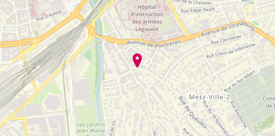 Plan de HEITZ Daphné, 21 Rue de Queuleu, 57070 Metz