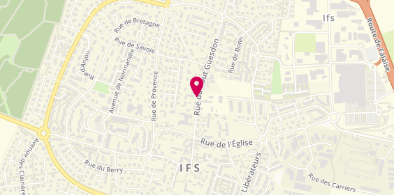 Plan de FAVRE-BULLE Didier, 9 Rue du Bout Guesdon, 14123 Ifs
