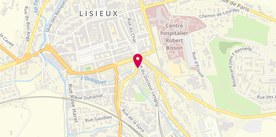 Plan de COUTANT Odile, 13 Rue du Carmel, 14100 Lisieux