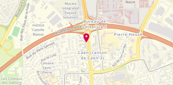 Plan de SIMONI Arthur, Avenue Cote de Nacre, 14033 Caen